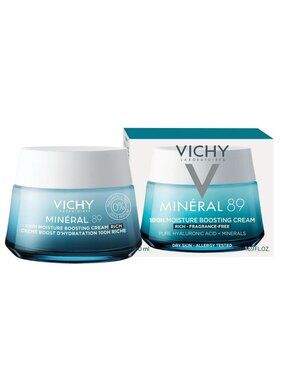 Vichy Mineral 89 100H Rich Cream Fragrance-Free Moisturizer 1.69oz